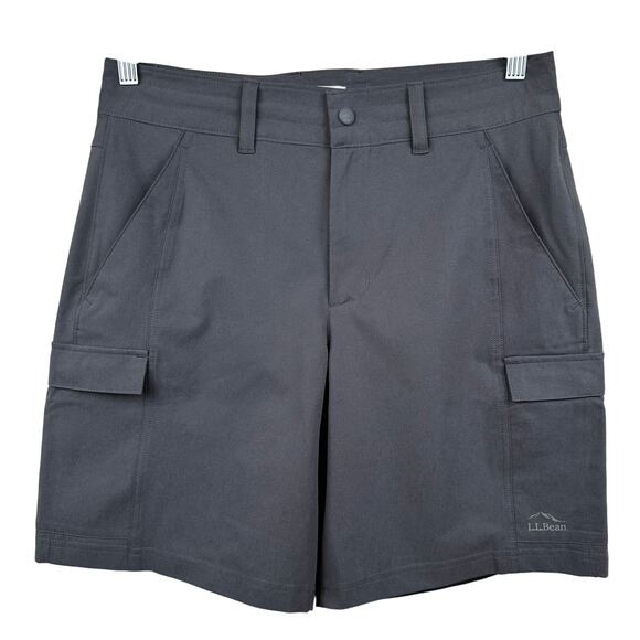 L.L. Bean Mountainside Shorts UPF Performance Alloy Gray Women's 10 Outdoor - Picture 1 of 15